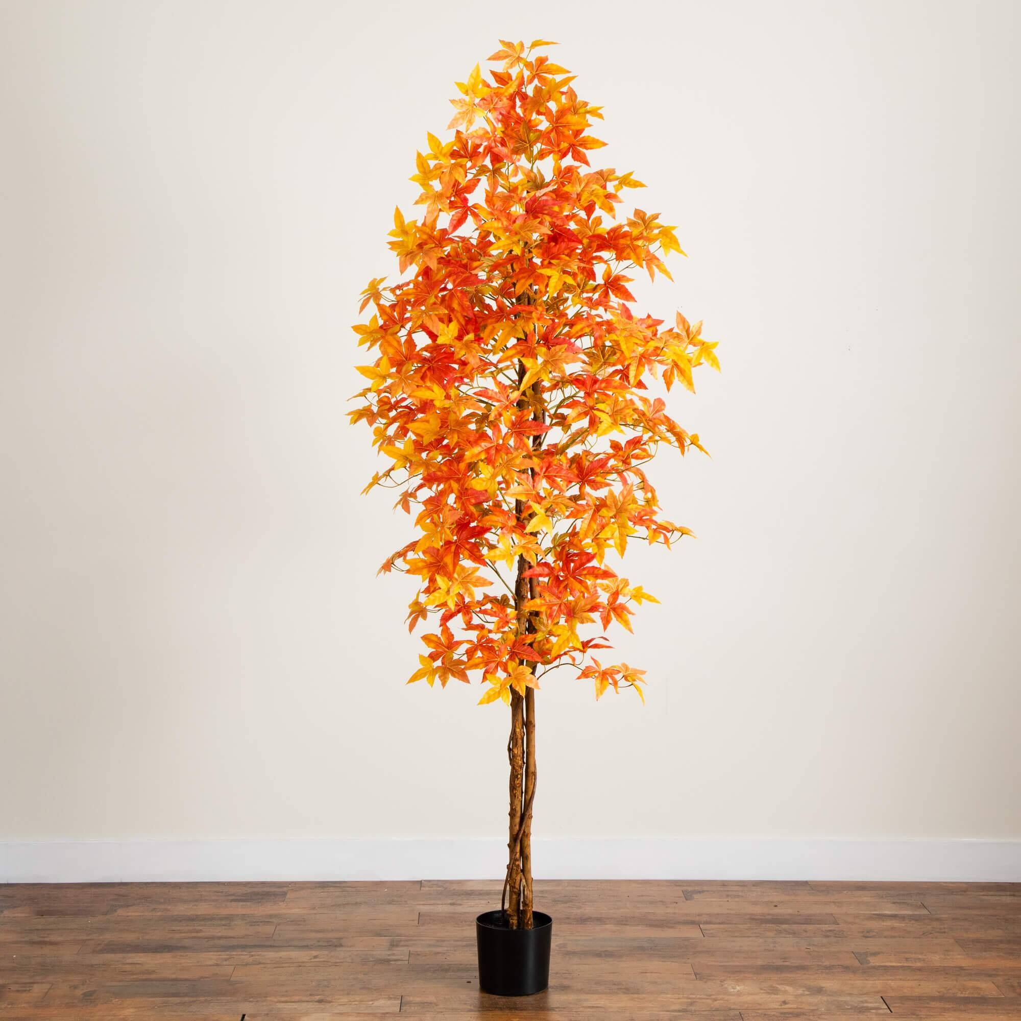 8ft. Autumn Deluxe Maple Artificial Fall Tree